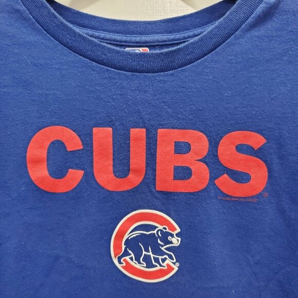 MLB Genuine Merchandise Blue Chicago Cubs Baseball Graphic Tee‎ Men's Unisex 2XL - Picture 2 of 4